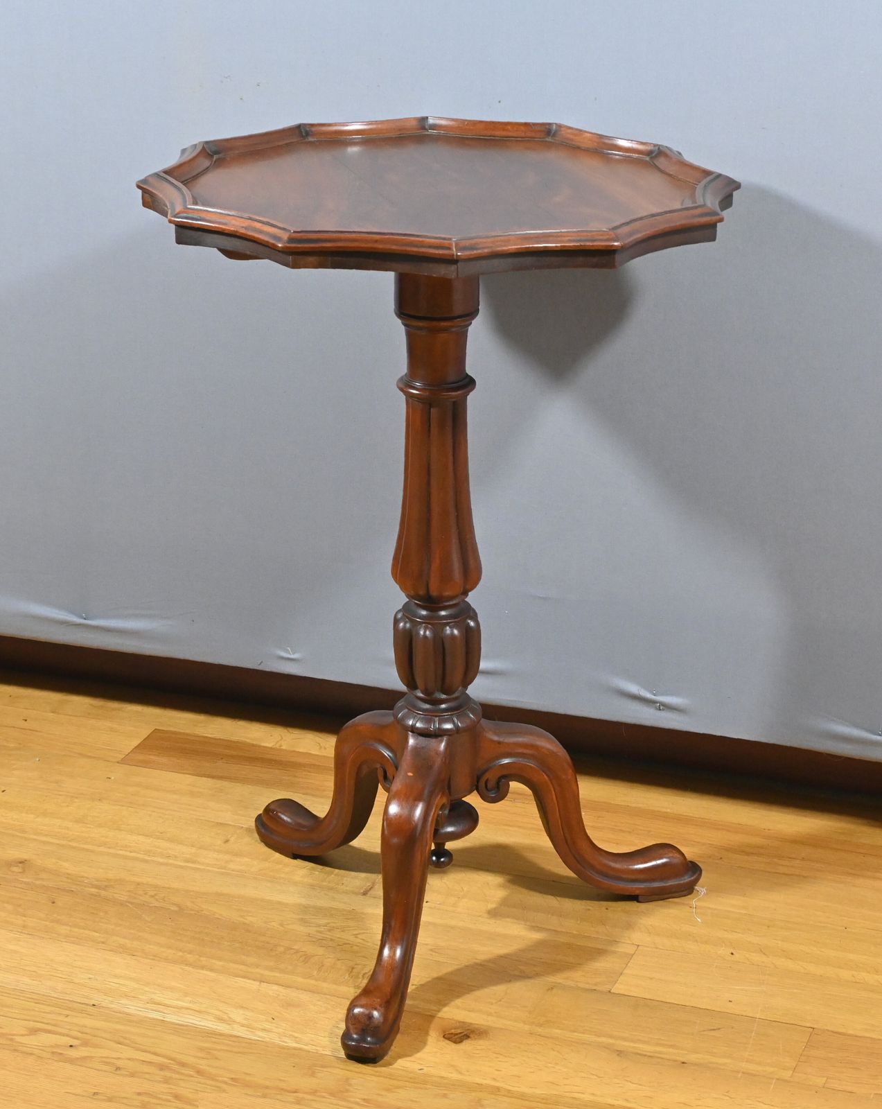 Mahogany Tripod Pedestal Table, Louis Philippe Style – 2nd Half Of The 19th Century photo for sale