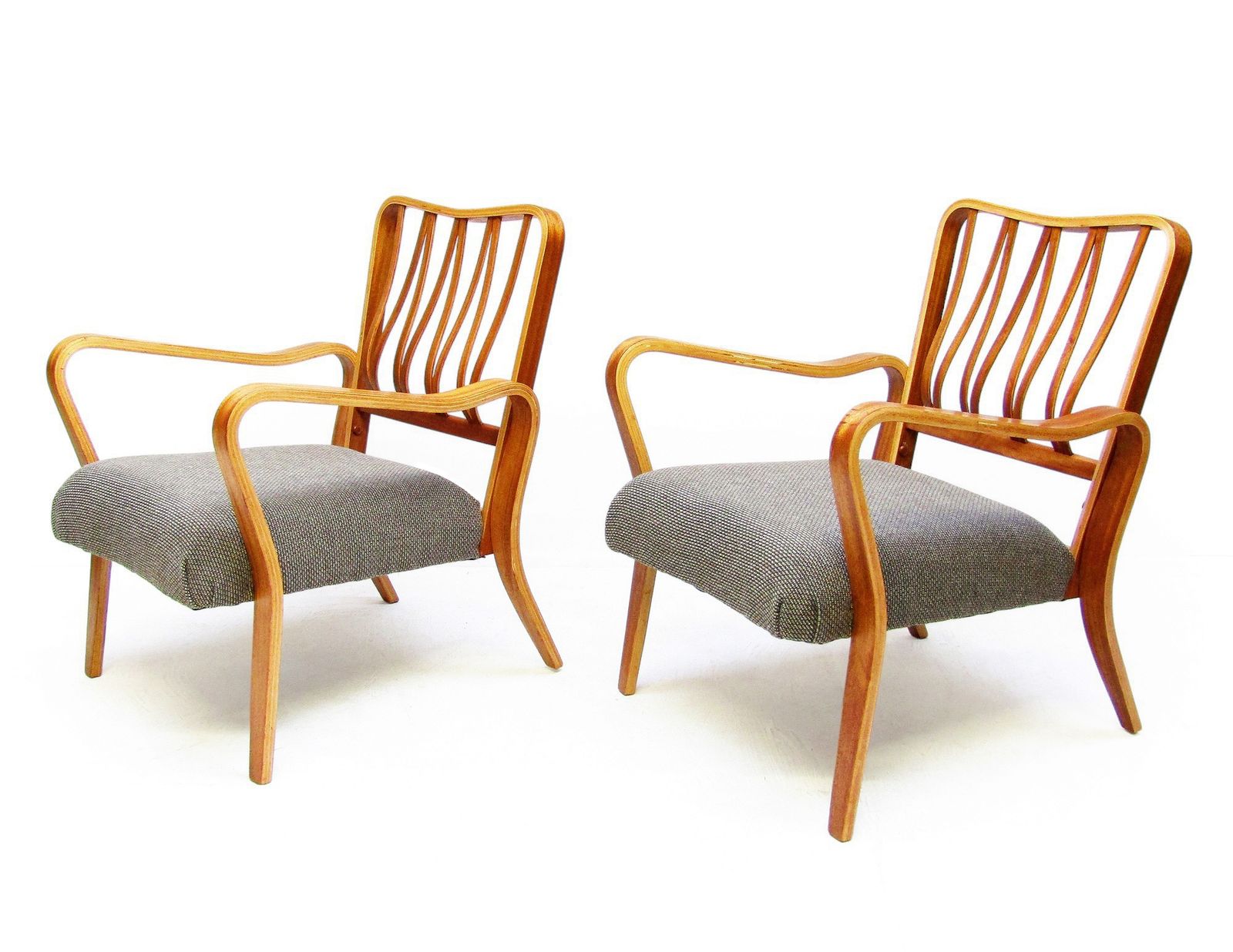 Two 1950s British "Linden" Lounge Chairs In Teak By G A Jenkins photo Furniture
