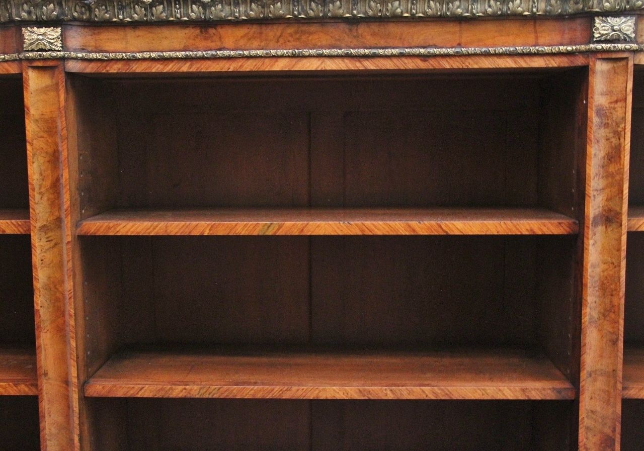 19th Century Walnut And Ormolu Open Bookcase By Johnstone And Jeanes photo furniture