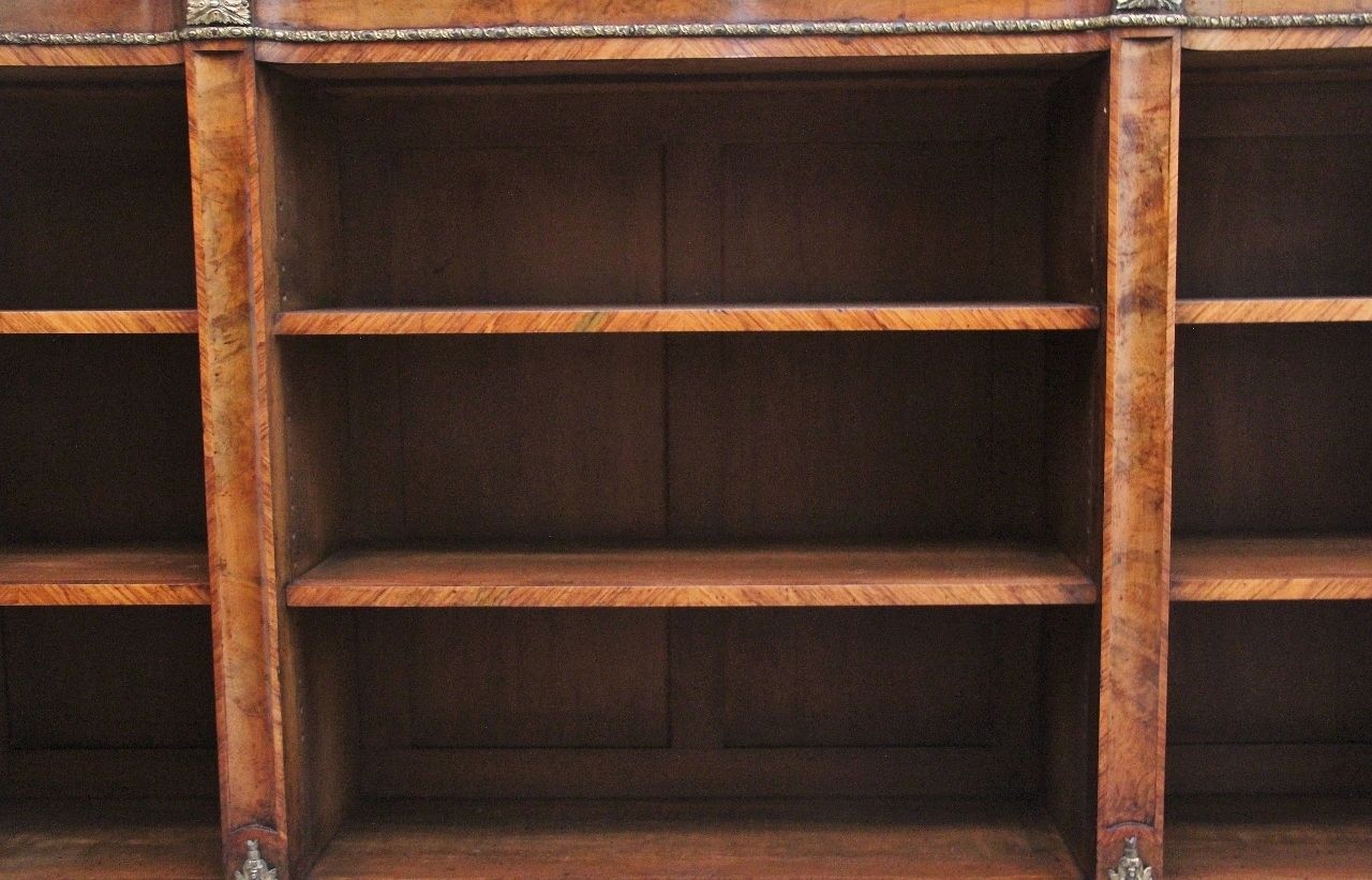 19th Century Walnut And Ormolu Open Bookcase By Johnstone And Jeanes photo Furniture