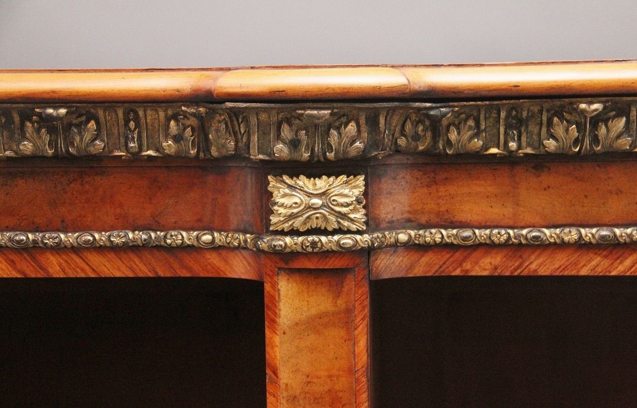 19th Century Walnut And Ormolu Open Bookcase By Johnstone And Jeanes photo buy
