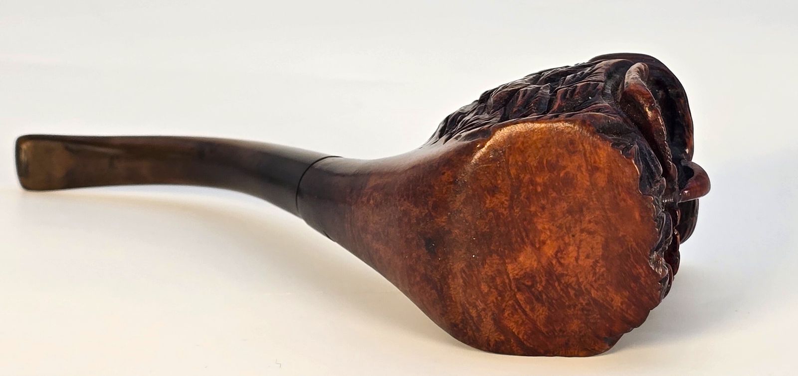 A Rare Owl Novelty Burr Briar Wood Smoking Pipe Circa 1900 photo vintage