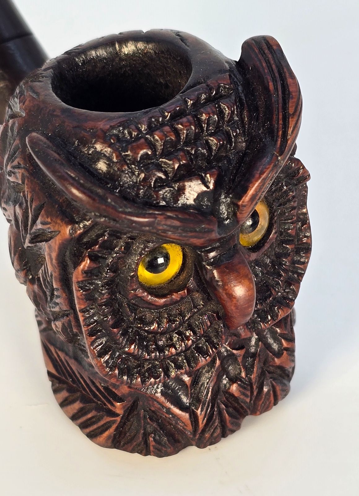 photo furniture A Rare Owl Novelty Burr Briar Wood Smoking Pipe Circa 1900