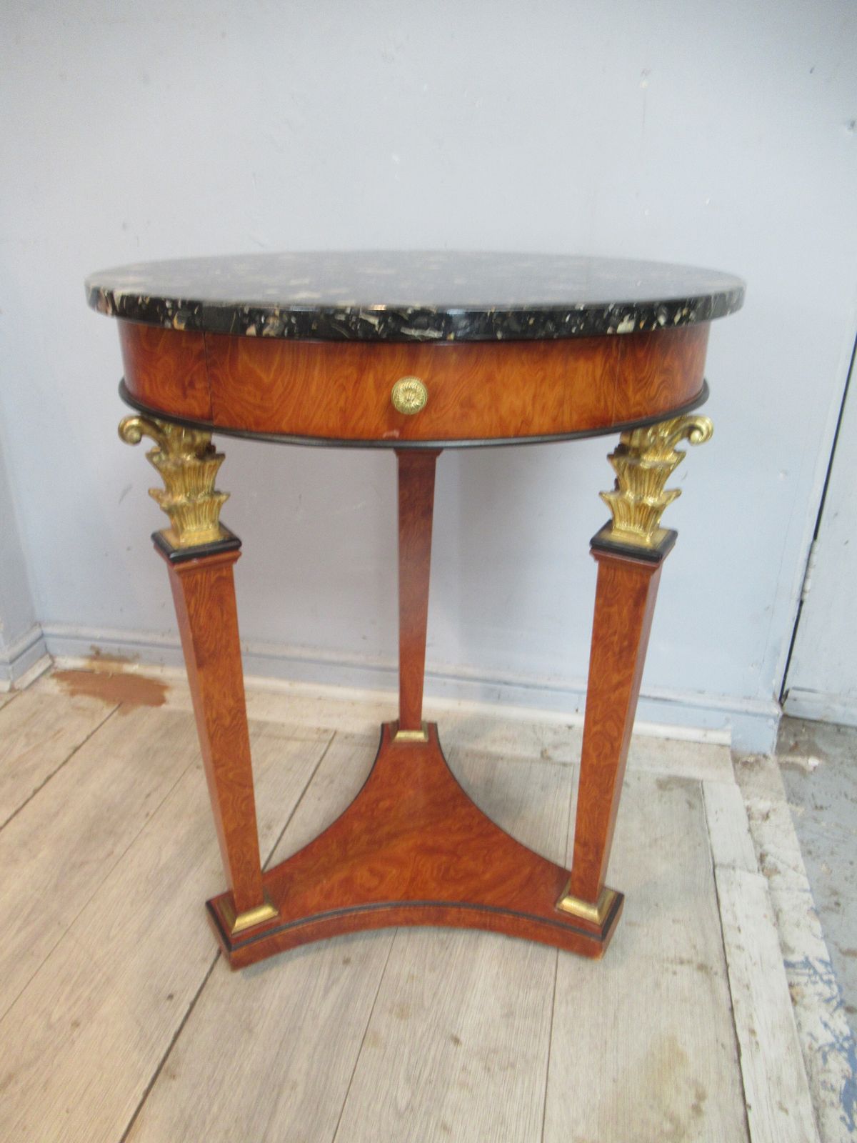 Round Marble Top     Lamp Table photo furniture