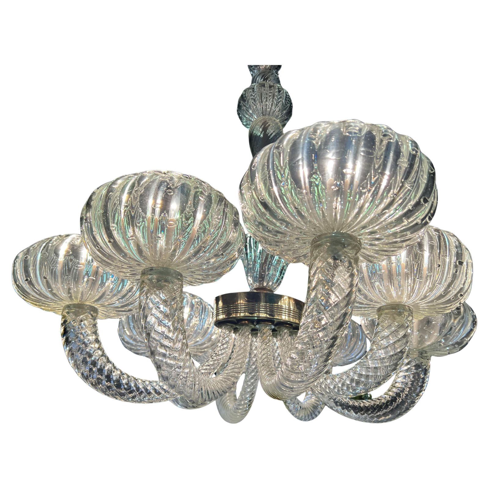 Chandelier By Barovier & Toso, Murano, 1940 photo furniture