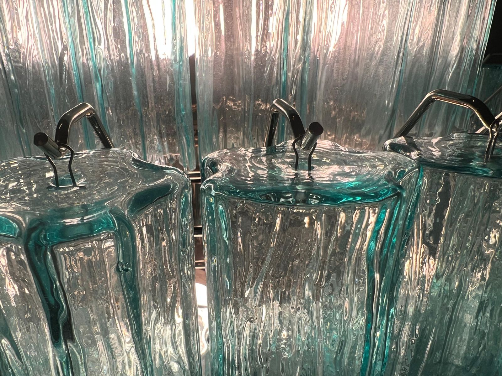 photo furniture Majestic Aquamarine  Murano Chandelier By Valentina Planta