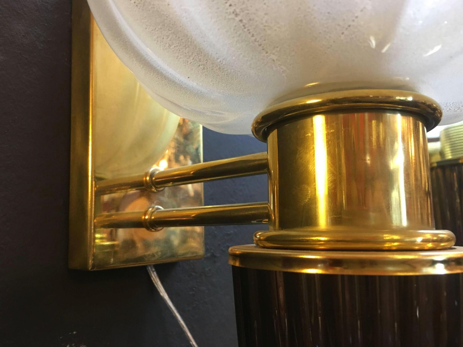 photo buy Pair Of Charming Sconce By Barovier & Toso, Murano, 1970s