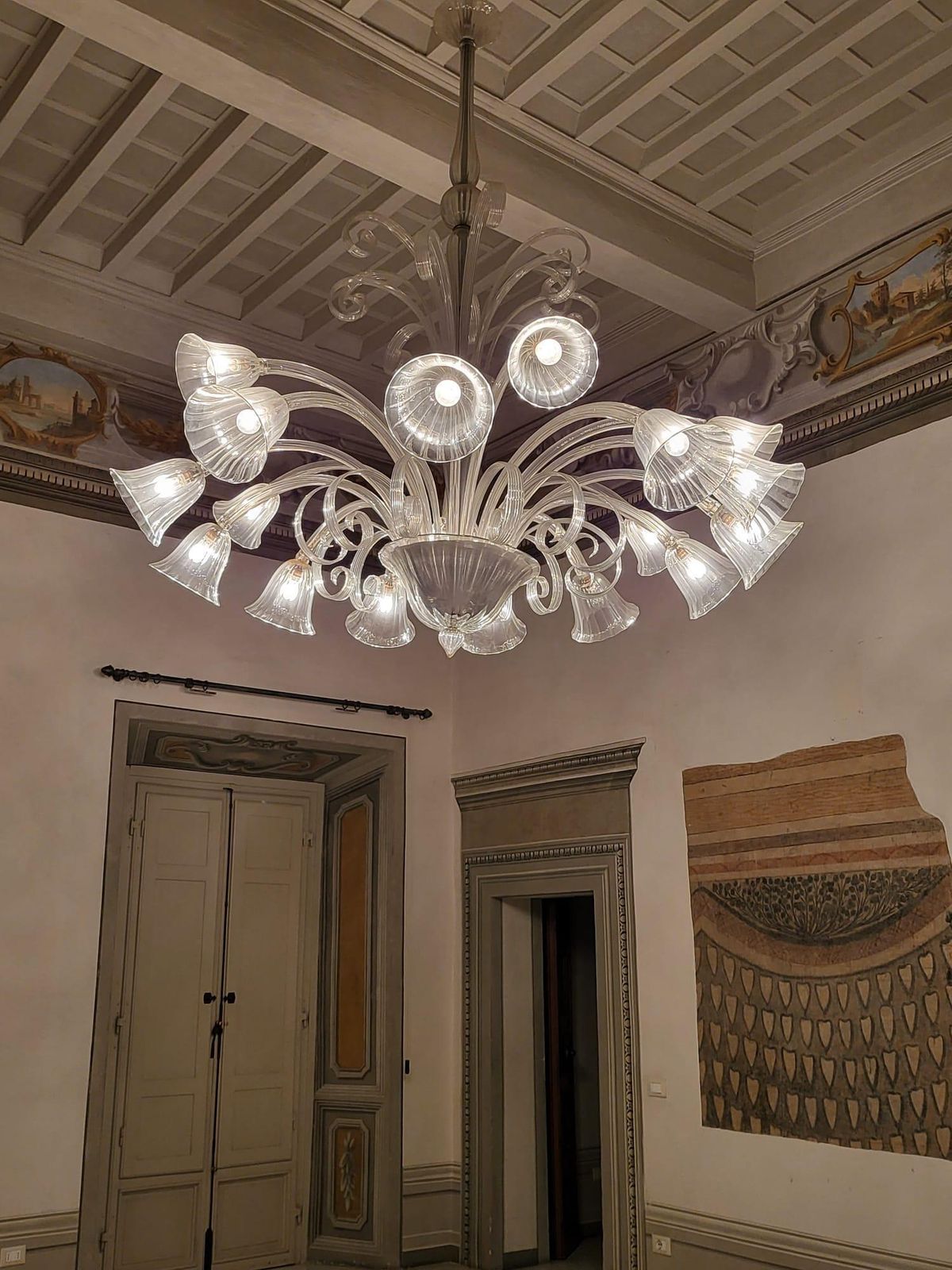 Art Deco Chandelier By Ercole Barovier, Murano, 1940s photo 11533.0