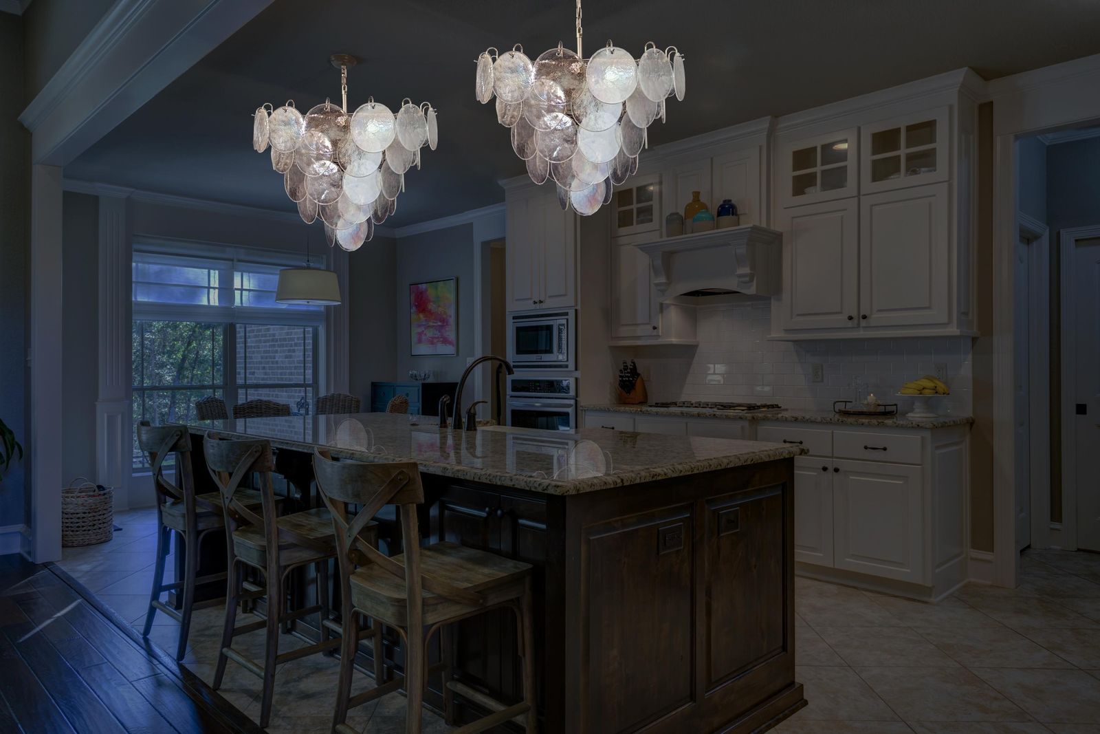 Beautiful High Quality Murano Chandeliers Space Age   57 Iridescent Glassess photo furniture