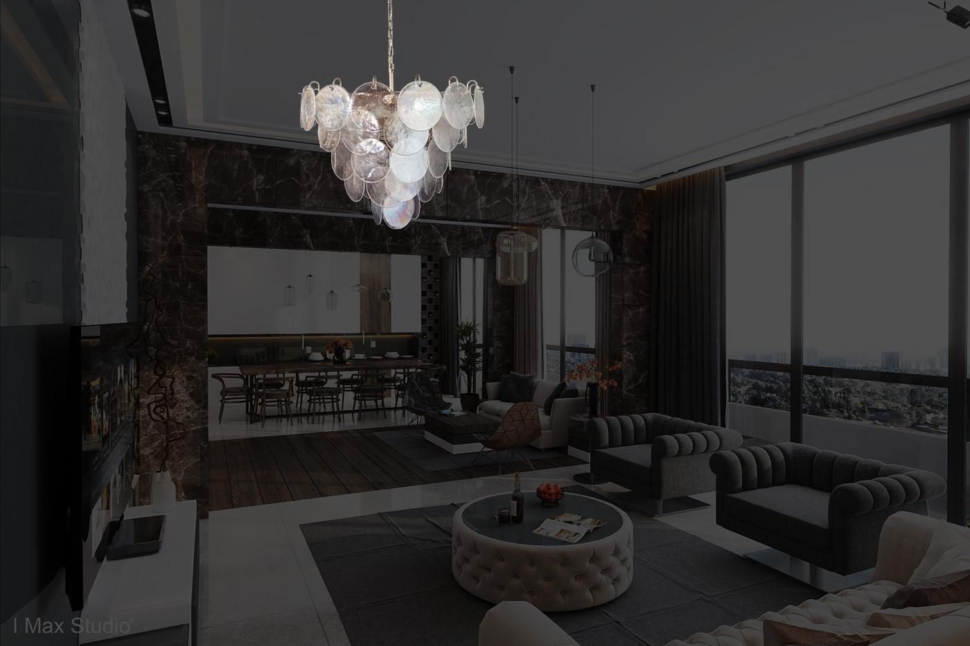 photo for sale Beautiful High Quality Murano Chandeliers Space Age   57 Iridescent Glassess