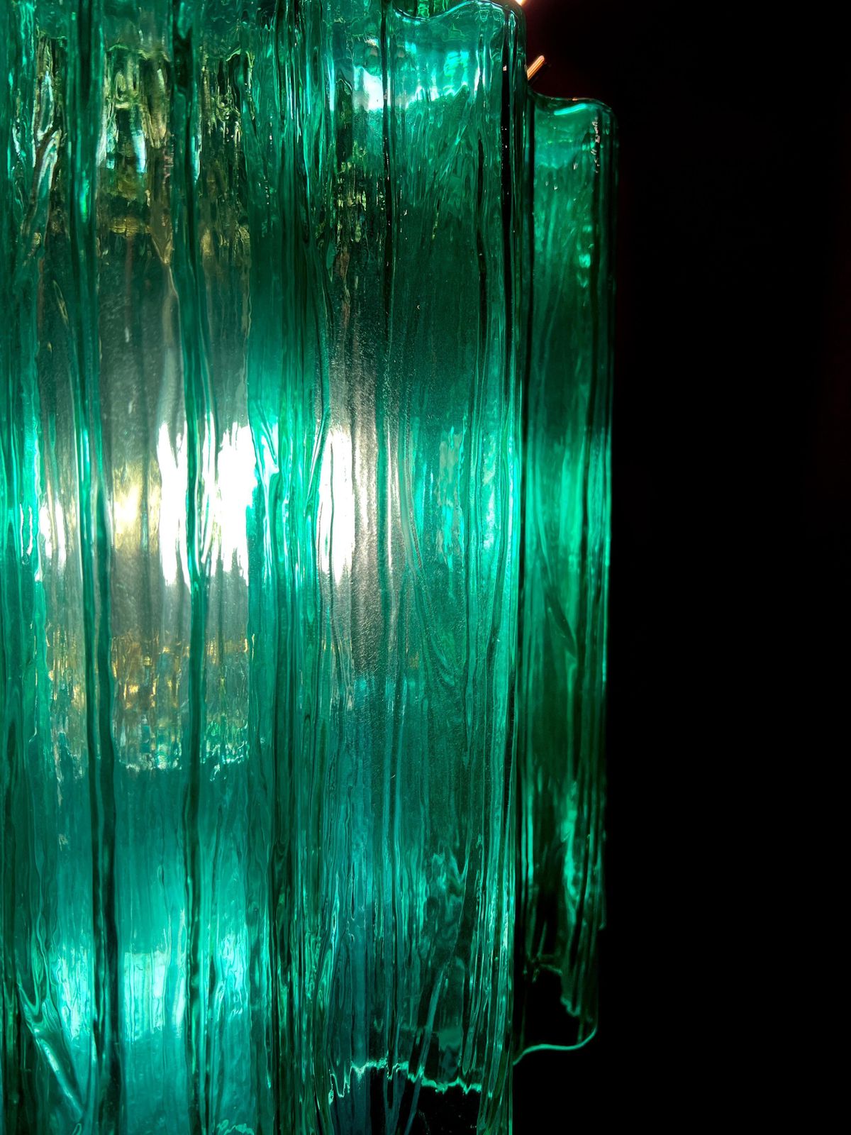 Elegant Italian Emerald Chandelier By Valentina Planta, Murano photo 1153.0