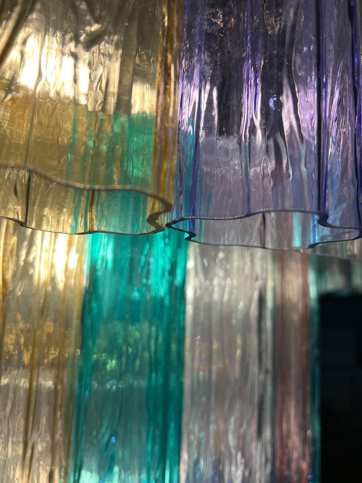 Grandiose Multicolor Murano Chandelier By Valentina Planta photo buy