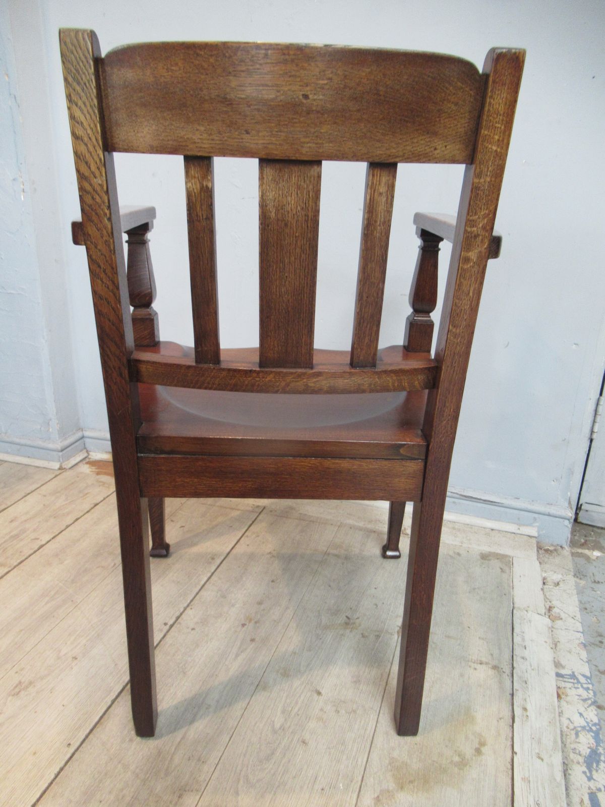 photo furniture Pair Of Oak  Arm Chairs   By  J B Cockayne,  Sheffield