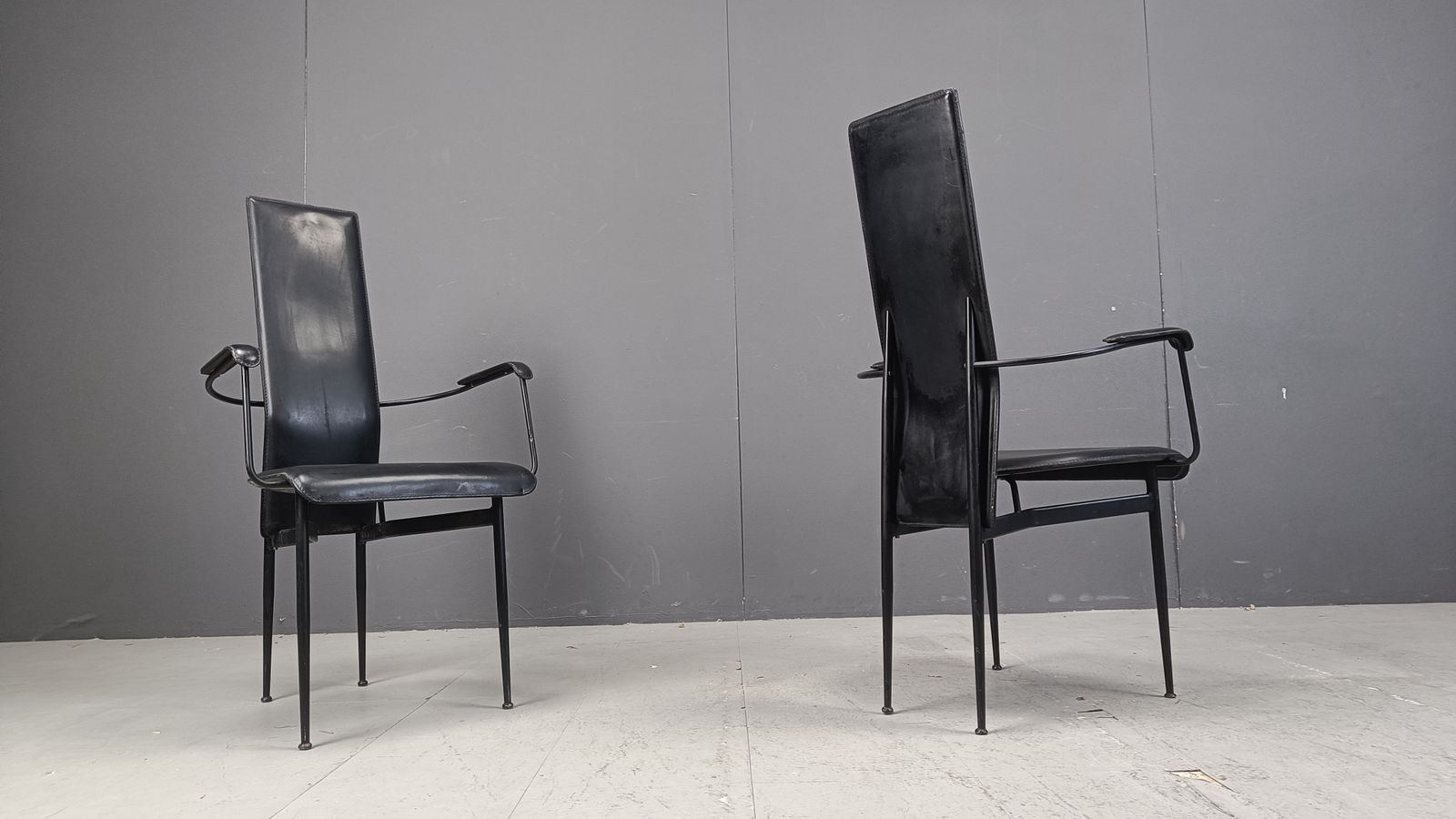 Vintage S44 Dining Chairs By Giancarlo Vegni For Fasem, Set Of 4, 1980s photo vintage