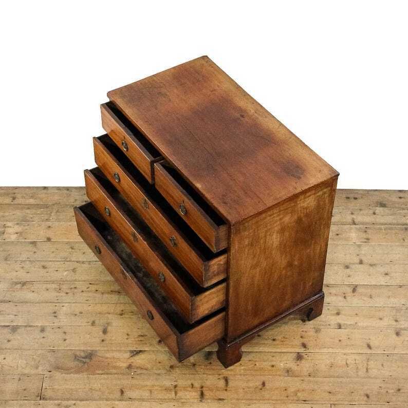 Antique 19th Century Mahogany Chest Of Drawers | Antique Storage | Bedroom Drawers | Antique Chest Of Drawer (M 5883) photo vinterior