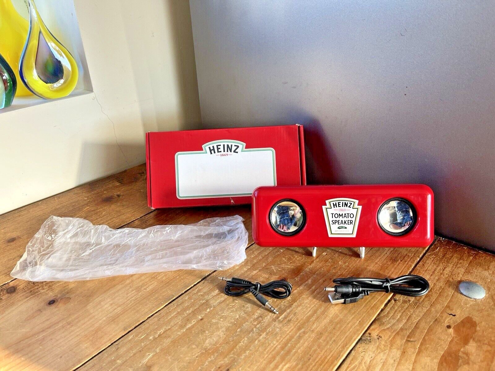 Rare Unused Boxed Vintage Novelty Collectable Heinz Tomato Ketchup Sauce Speaker photo for sale