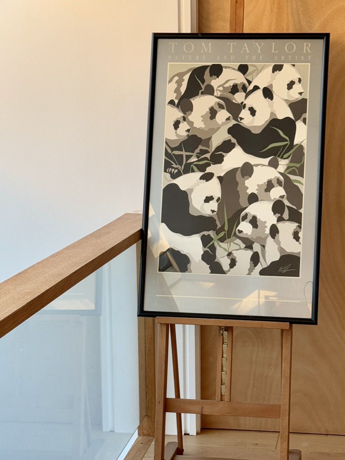 Nature And The Artist Poster  "Panda's" Tom Taylor 1980 photo furniture