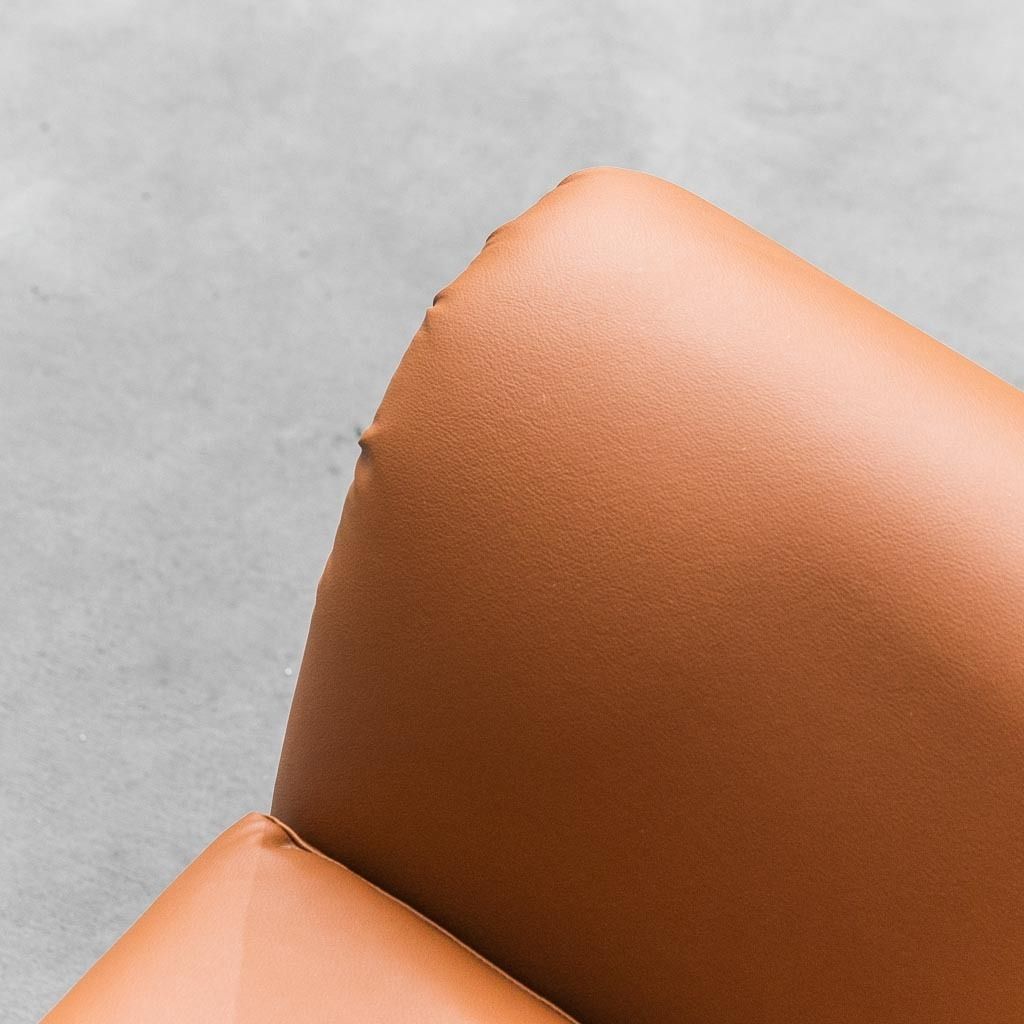 Eco Leather Armchair Gigi Radice Minotti 1950s Vintage Modern Antiques photo furniture