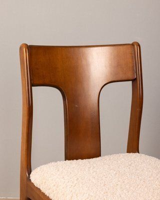 Vintage Italian Chairs In White Fabric, Set Of 4 photo 1290.0