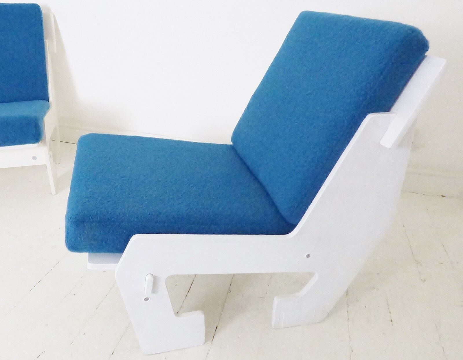 Stunning Vintage Modular Pop Art Plywood Lounge Chairs System & Table 1960's photo vintage