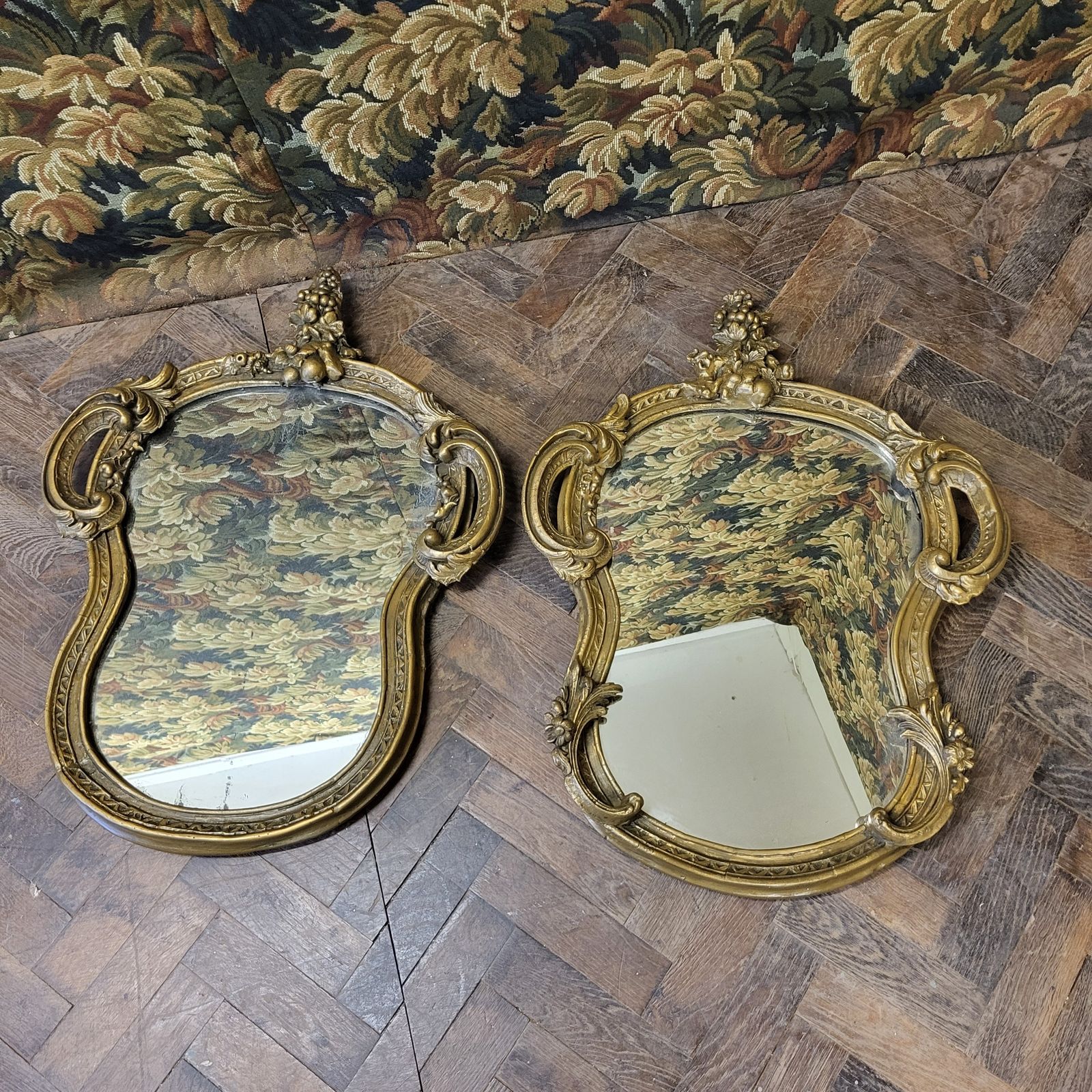 Pair Of French Gilt Composite Mirrors photo 750.0
