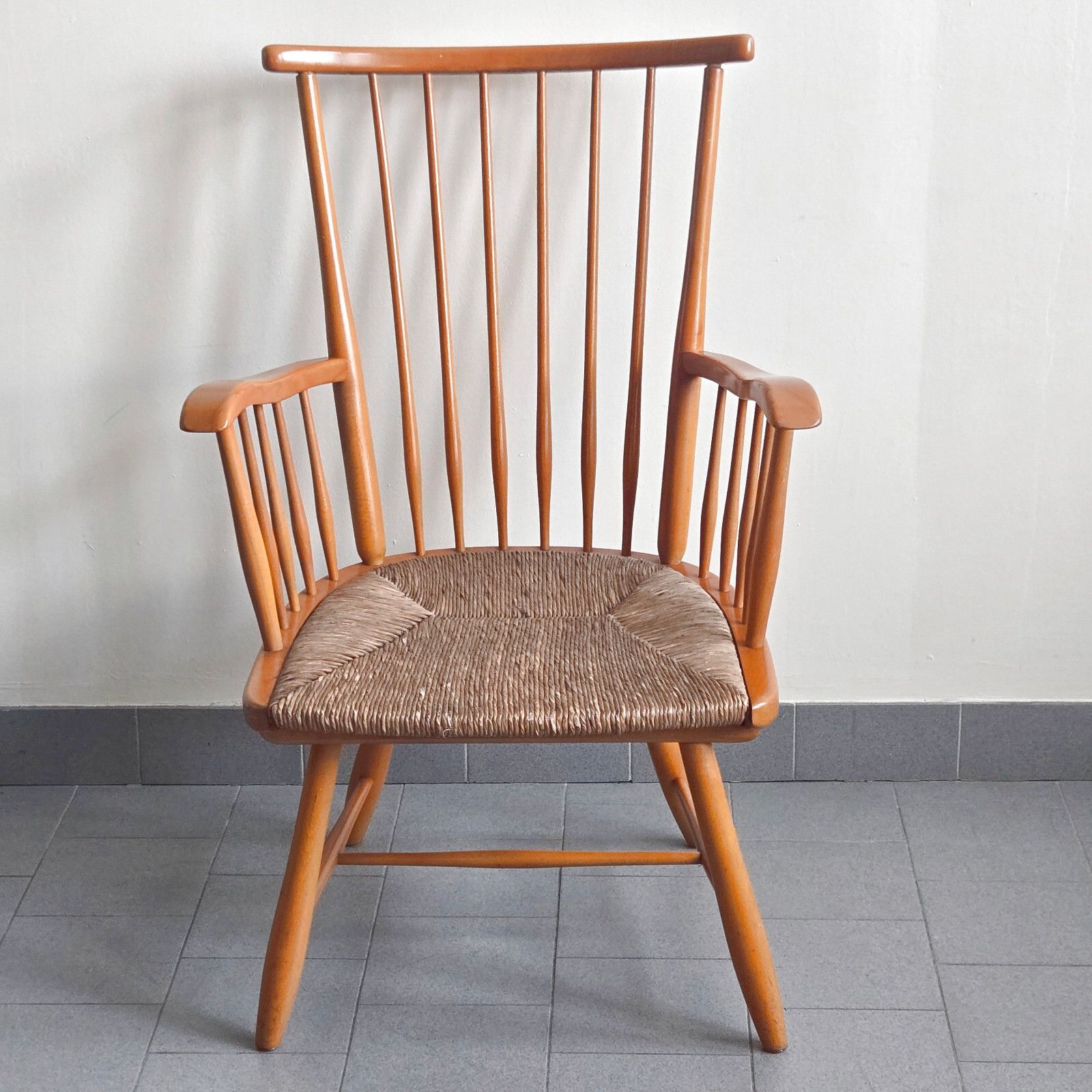 Vintage Arno Lambrecht Armchair For Wks Mobel 1950 & Hetre & Reed 50s 1950s photo furniture