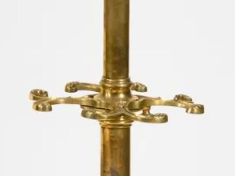 Portemanteau Laiton 1900 Art Nouveau photo for sale