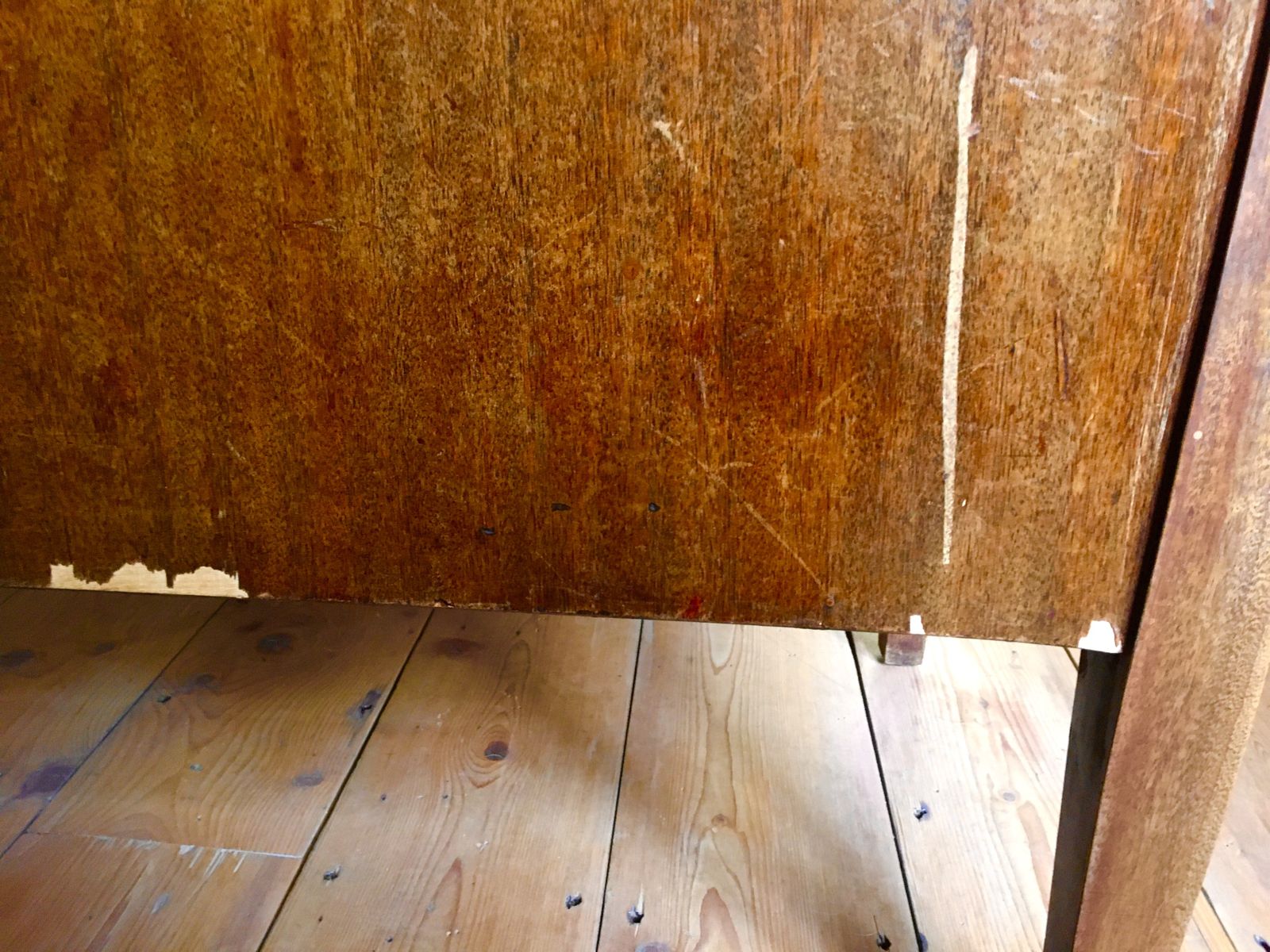 Furniture Large 1940s Double Pedestal Wooden Desk photo