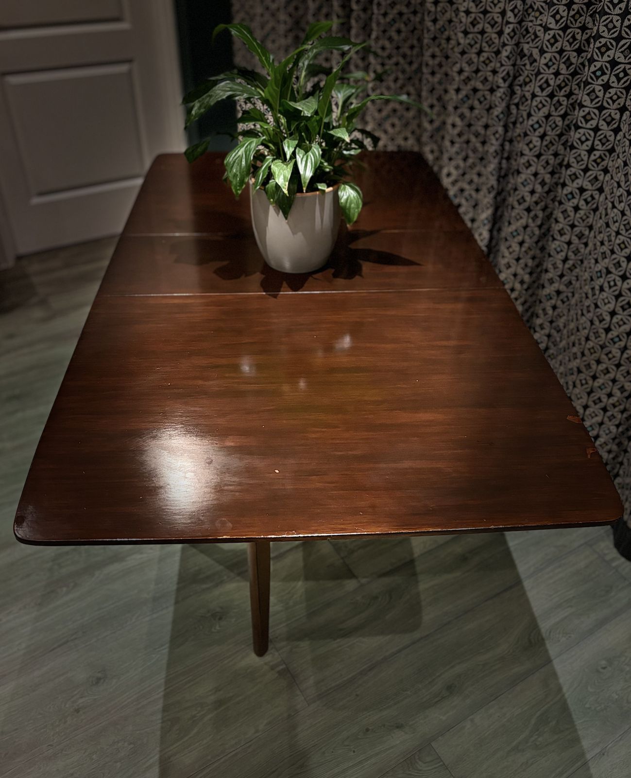 Mid Century Drop Leaf Dining Table, Vintage Wood photo vinterior