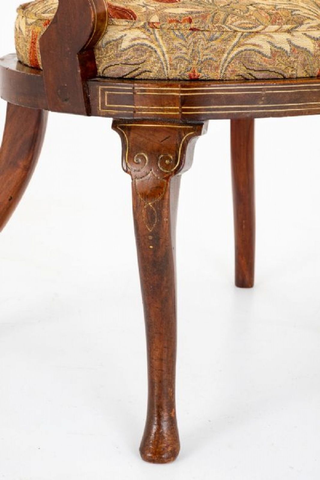 Victorian Tub Chair Marquetry Inlay 1880 photo furniture