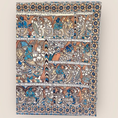 Kalamkari Temple Painting From South India (Hindu Art) photo for sale