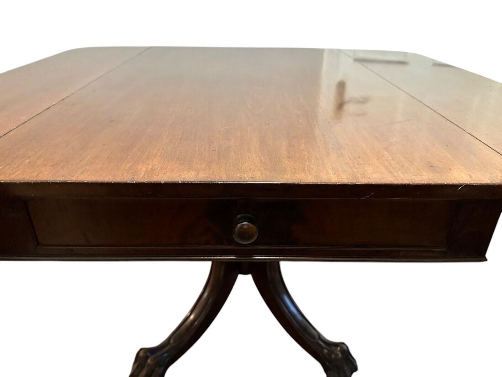Antique 19th Century Mahogany Drop Leaf Pembroke Breakfast Table photo for sale