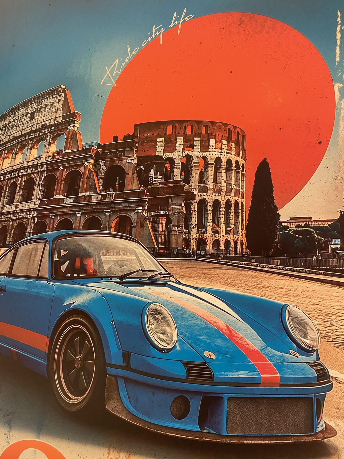 Pollux, 2020s   Roma   Original Poster Printed In Offset With Detached Screen Cm 98x 68 In 38,6 X 26,8 Hand Signed Lower Right photo 250.0