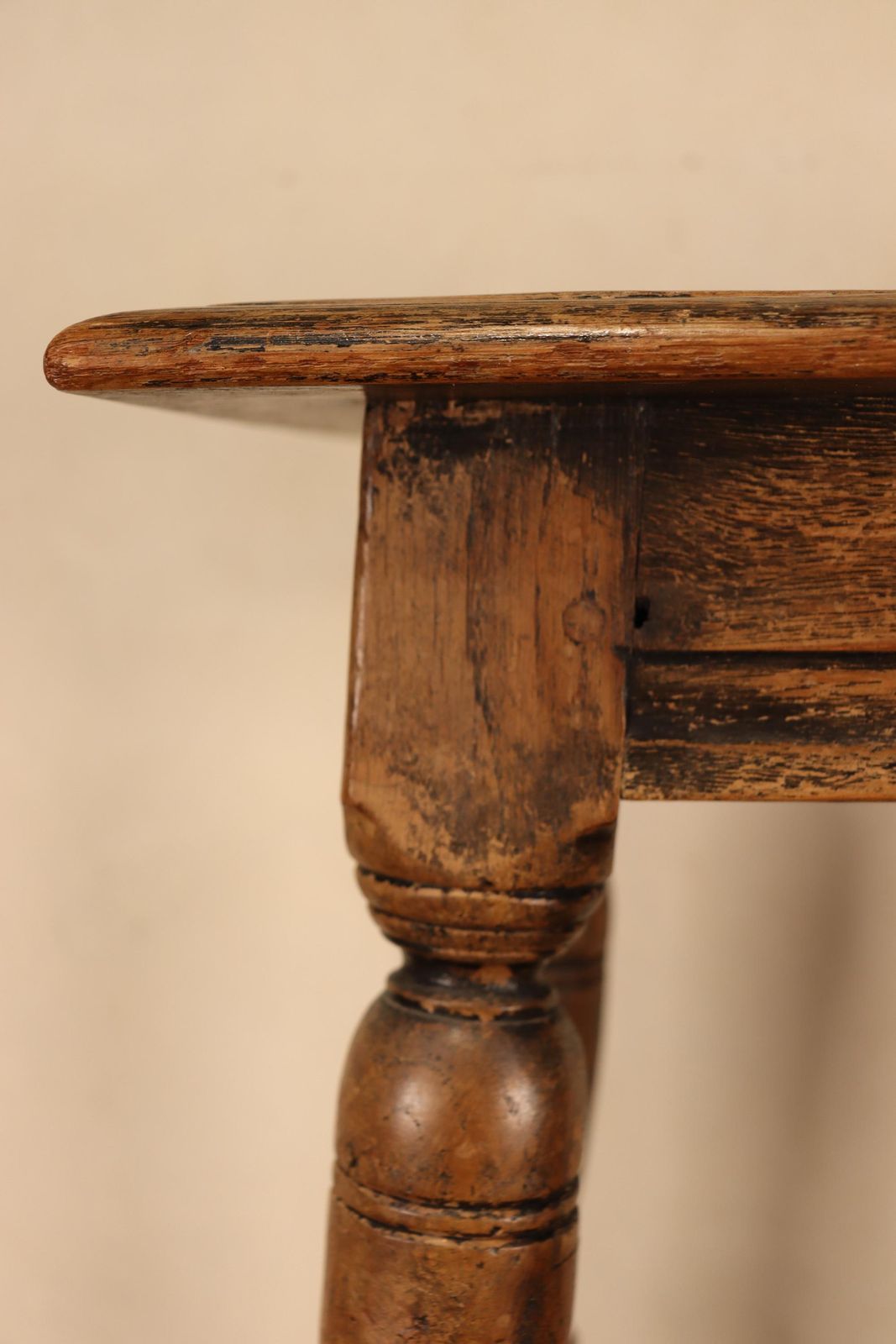 Antique Solid Oak Patinated Joint Stool Bench (St.211) photo buy