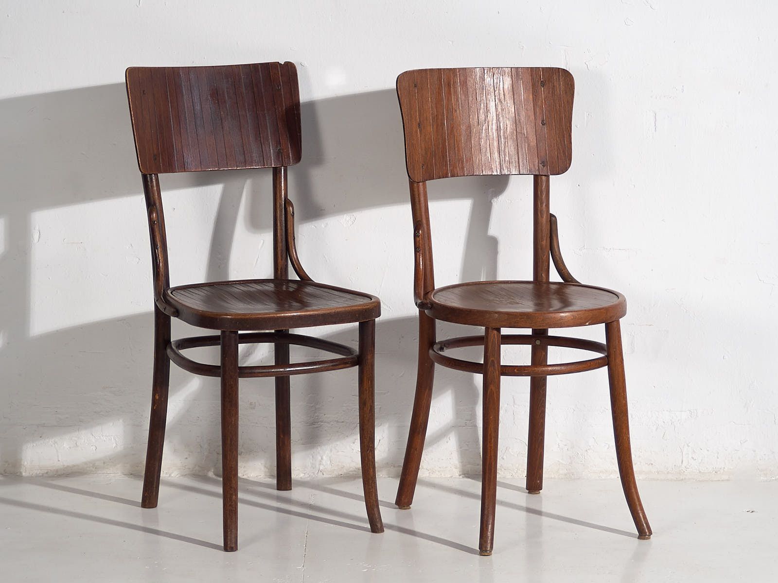 Antique Bentwood Chairs (C.1940). Set Of 4 Pieces #5 photo Furniture