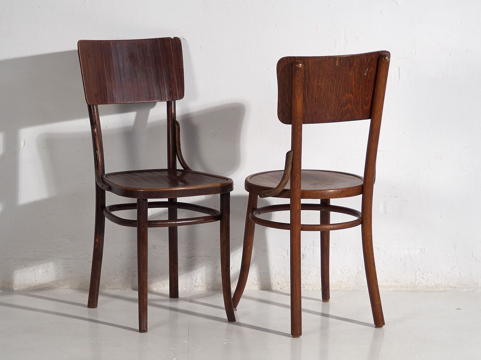 Antique Bentwood Chairs (C.1940). Set Of 4 Pieces #5 photo 658.0