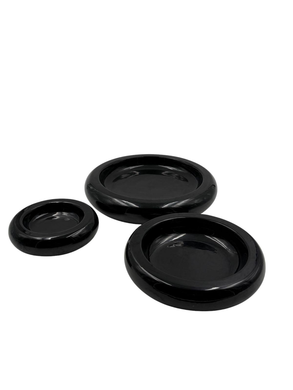 500.0 Space Age Stacked Ceramic Ashtrays / Vide Poche / Centerpiece, Italy 1970s photo