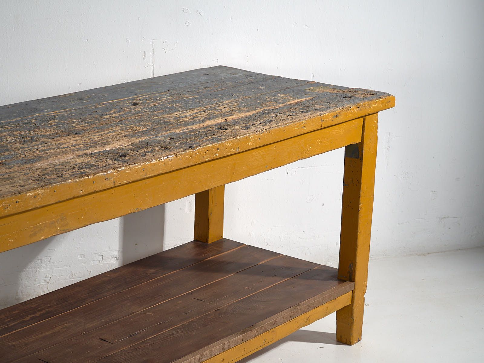 Antique Long Table With Lower Tray (C.1920) #17 photo for sale