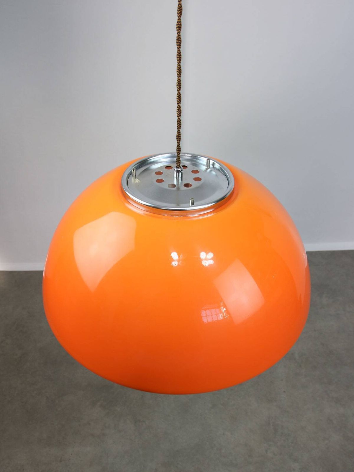 Space Age Cabras Pendant Lamp By Luigi Massoni For Guzzini, 1960s photo vintage