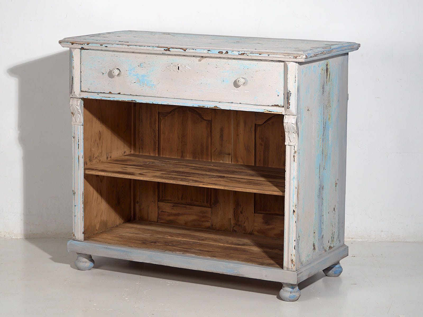 photo for sale Antique Blue Patina Shop Counter (C.1940) #81