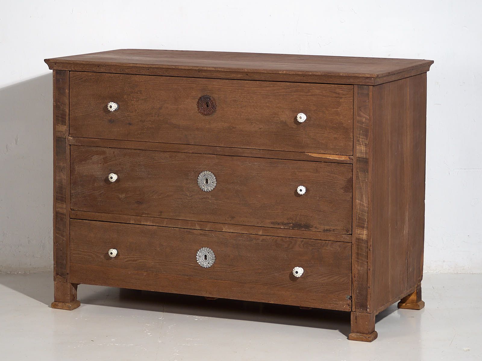 1414.0 Antique Wooden Chest Of Drawers (C.1920) #28 photo