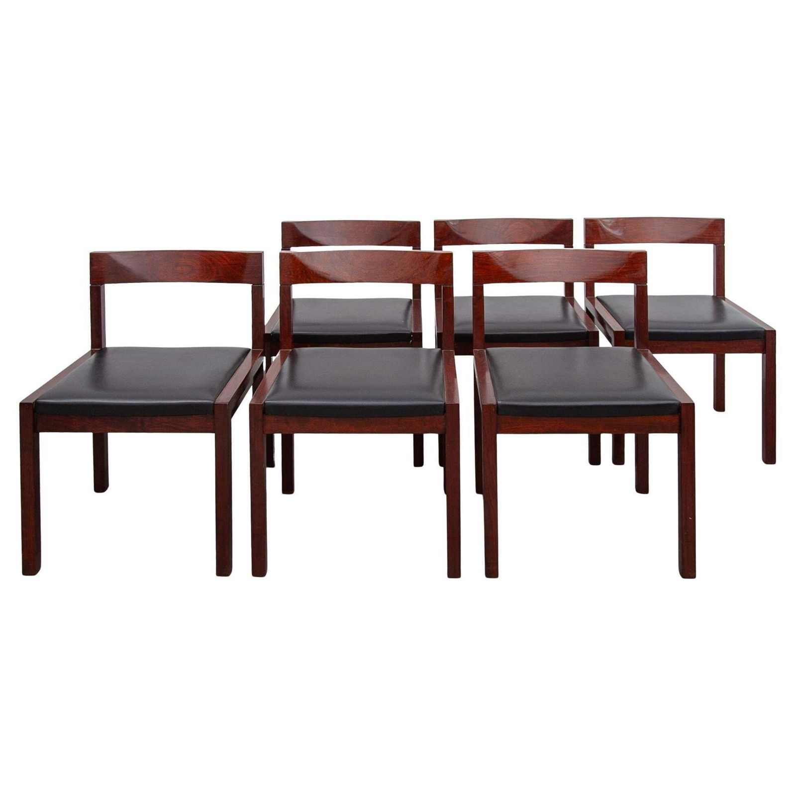 Set Of Six Minimalistic Dining Chairs Designed By Alfred Hendrickx, 1959 Belform