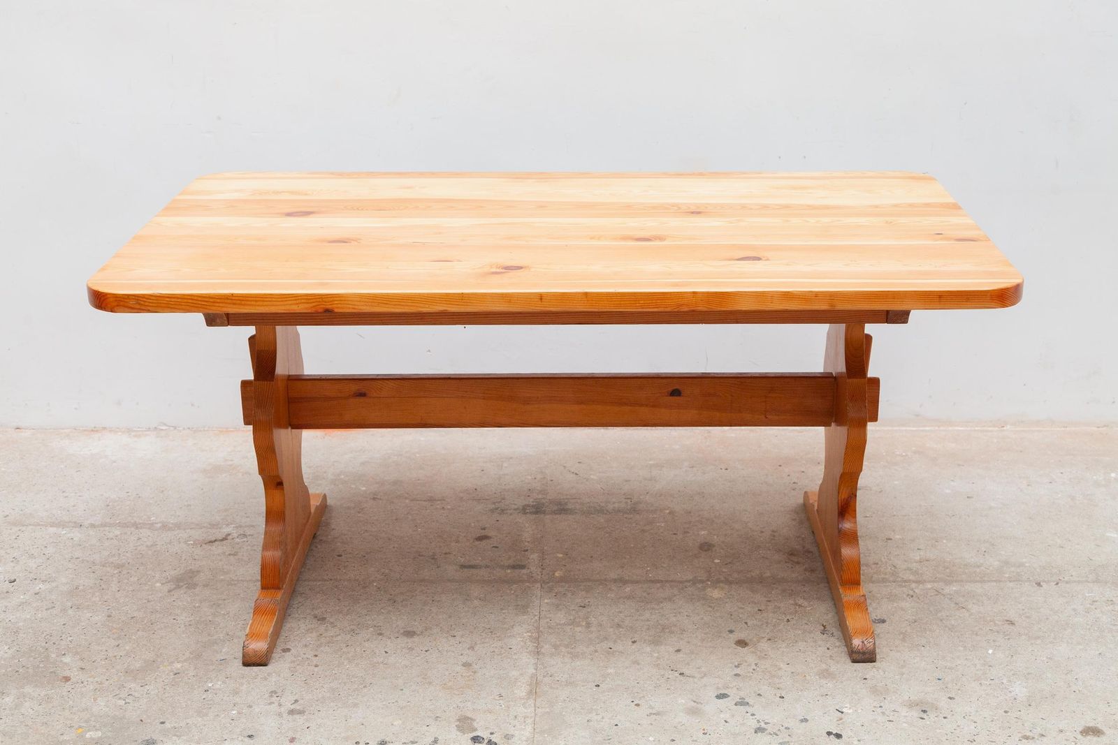 Alpine Inspired Brutalist Dining Table In Style Of Charlotte Perriand, 1960s photo for sale