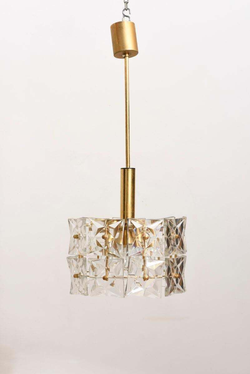 Kinkeldey Kristal Glass Chandelier, 1970s, Germany photo furniture