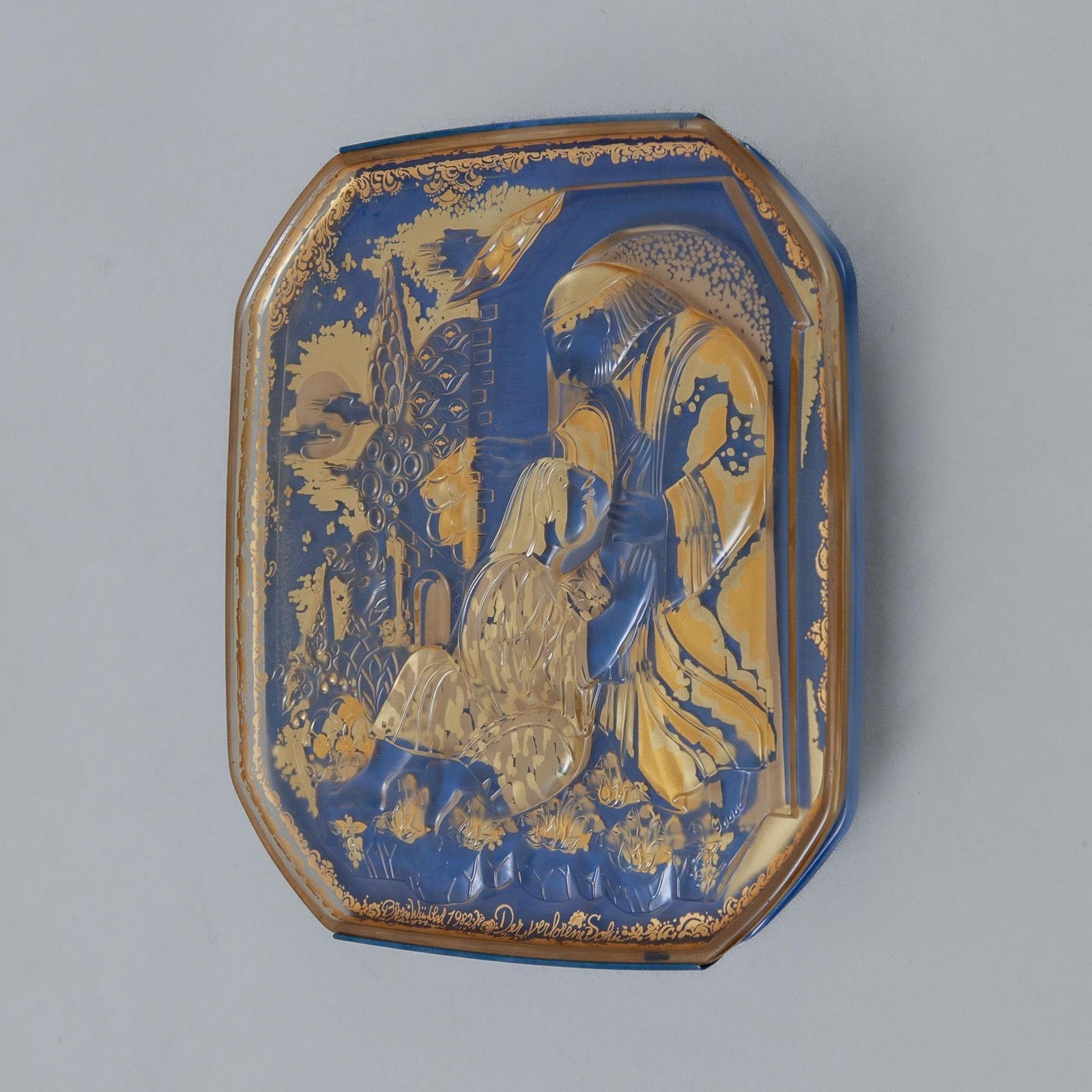 Glass Art Wall Mounted Parable Of The Prodigal Son By  Bjorn Wiinblad, Rosenthal photo 1589.0