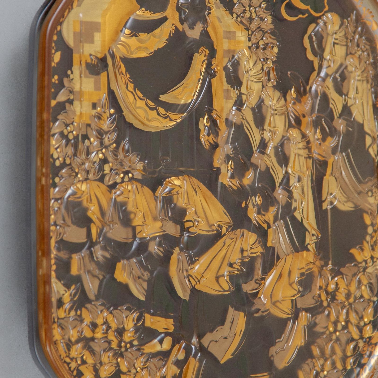 Wall Mounted Glass Sculpture Designed By Bjorn Wiinblad For Rosenthal photo vinterior