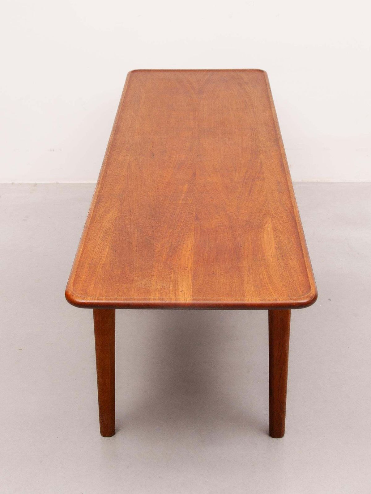 Hans Wegner Coffee Table Model 'At 10' Teak And Cane, Made In Denmark, 1950s photo 2967.0