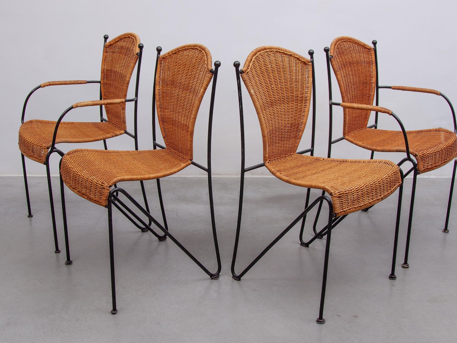 photo for sale Indoor, Outdoor Chairs By Pipsan Saarinen Swanson, 1970s, Two Arm Chairs