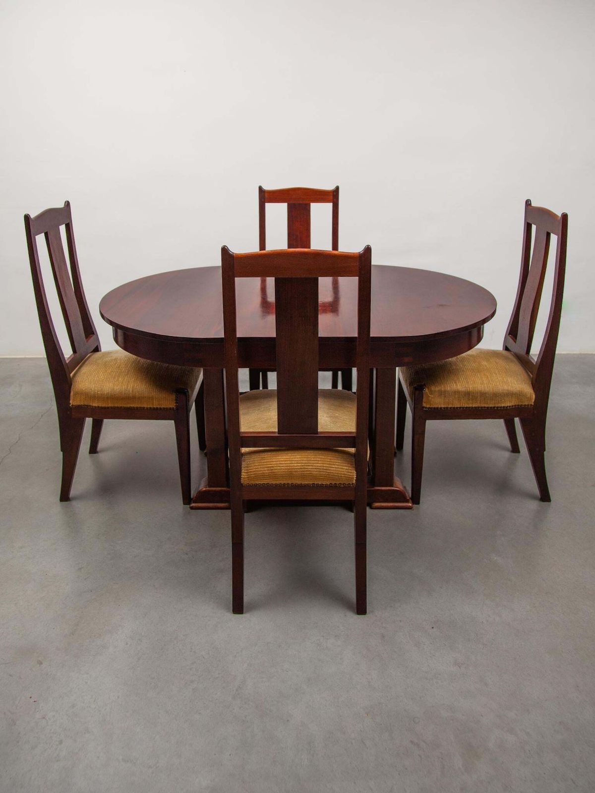 Arts And Crafts Amsterdamse School Set Of Six Chairs By Jac. Van Den Bosch, 1909 photo for sale