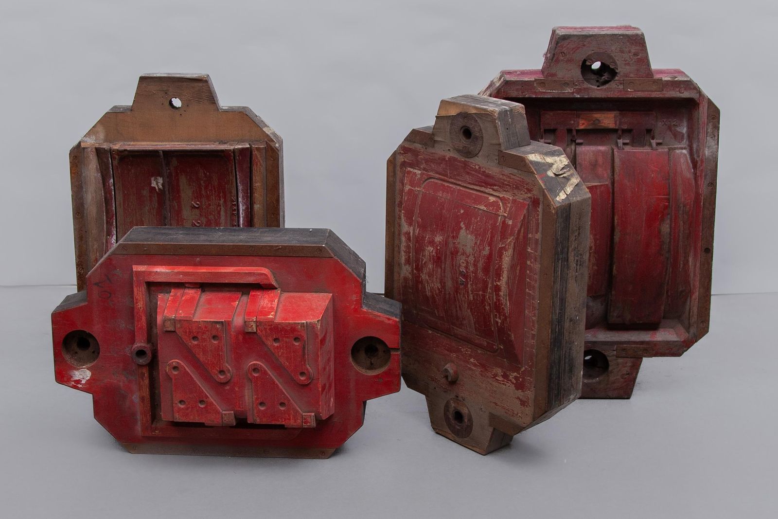 1950s Wooden Sculptures Industrial Foundry For Molded Car Parts, Set Of Four photo buy